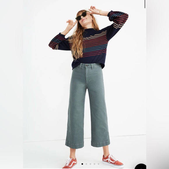 Madewell Pants - Madewell Emmett Wide Leg Crop Pant